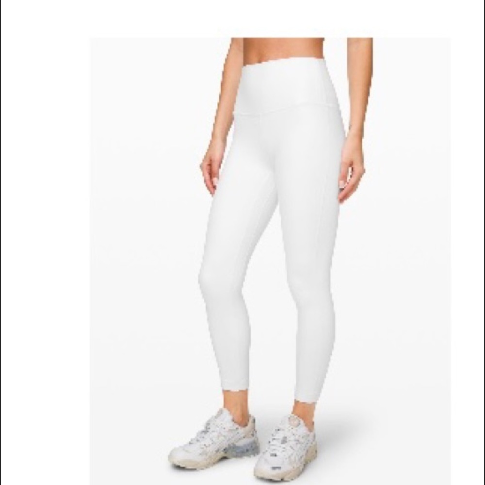 LULULEMON Size 4 WHITE ALIGN LEGGINGS